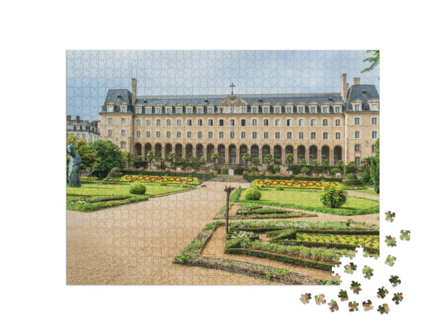 Puzzle de 1000 pièces « Palais Saint-Georges dans la ville de Rennes »