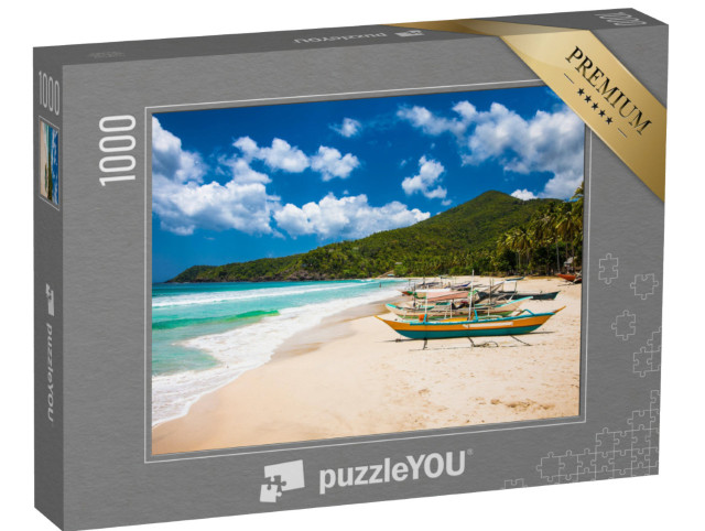 Puzzle de 1000 pièces « Bateaux traditionnels, île de Palawan, Philippines »