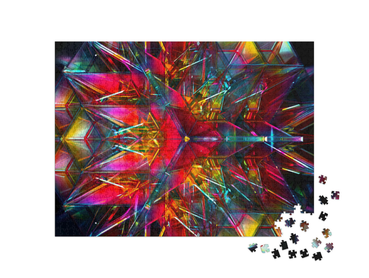 Puzzle de 1000 pièces « L'art abstrait en 3D »