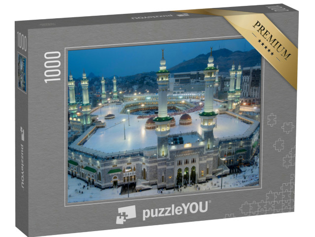 Puzzle de 1000 pièces « La Mecque de nuit, Arabie saoudite »