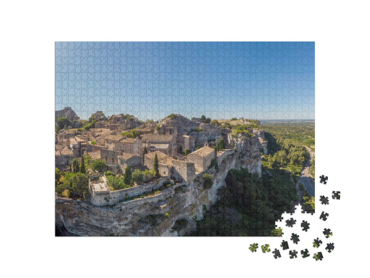 Puzzle de 1000 pièces « Le village des Baux de Provence »