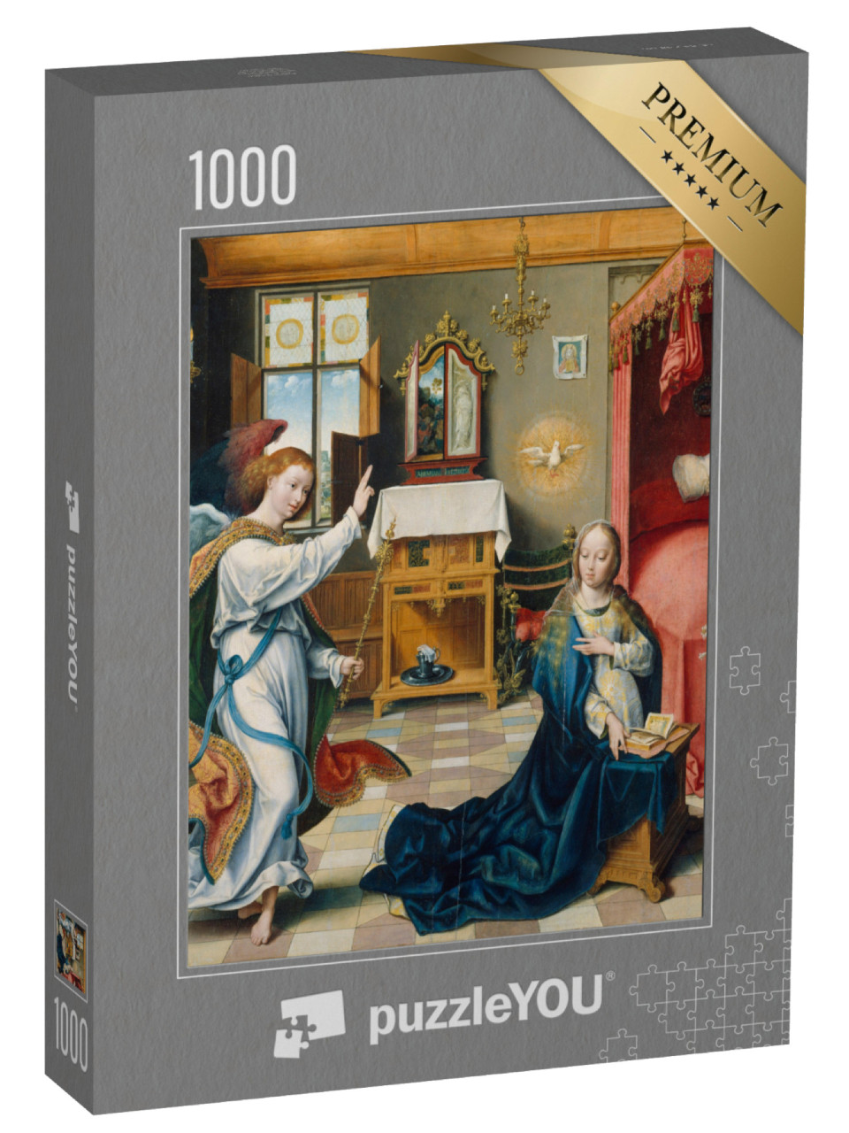 Puzzle de 1000 pièces « Joos van Cleve - L'Annonciation »