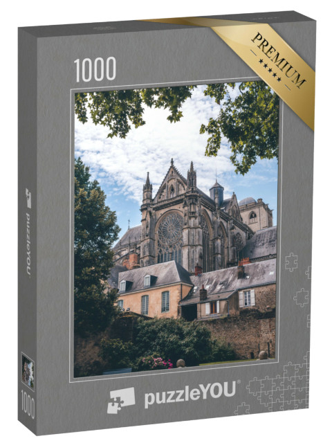 Puzzle de 1000 pièces « Cathédrale romaine de Saint Julien, Le Mans, Sarthe, Pays de la Loire, France »