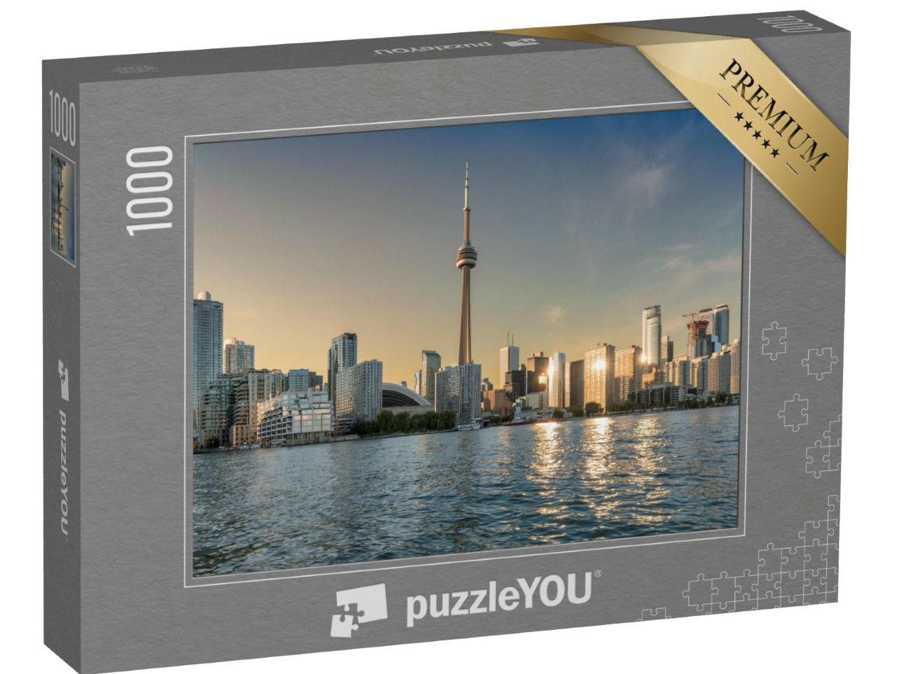 Puzzle de 1000 pièces « Skyline de Toronto au coucher du soleil »