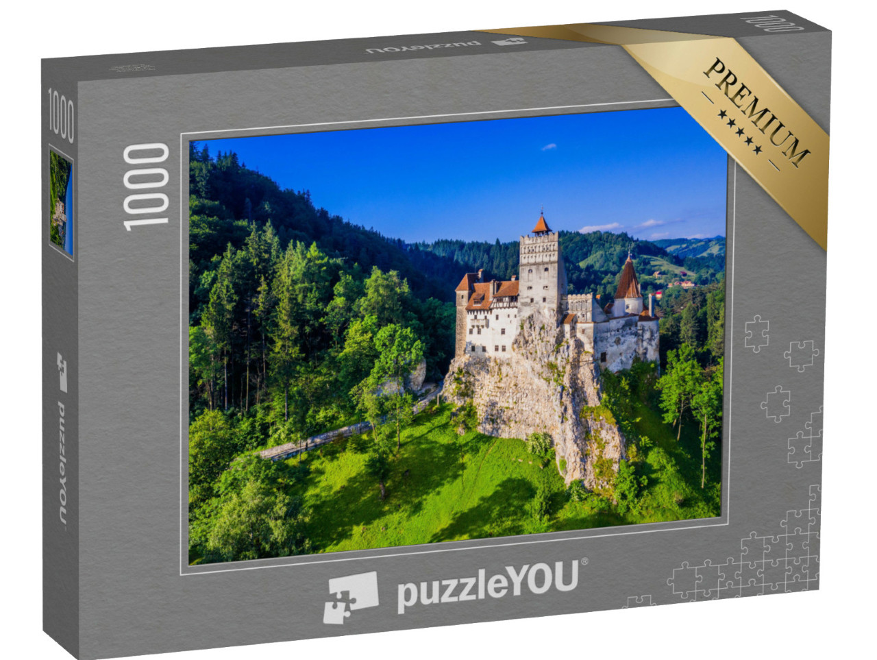 Puzzle de 1000 pièces « Château de Bran, connu pour le mythe de Dracula, Roumanie »