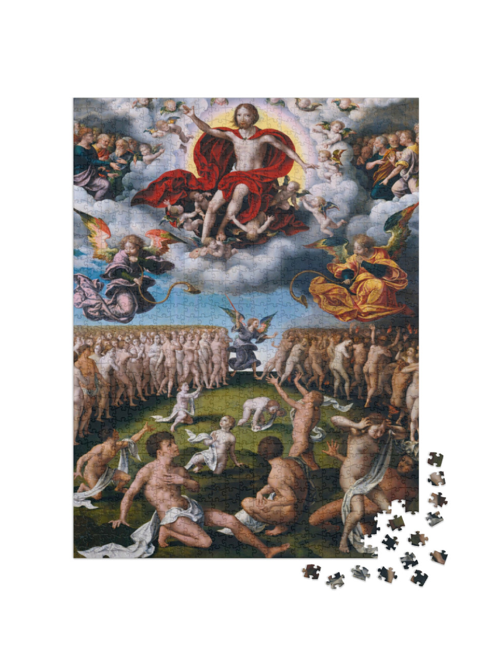 Puzzle de 1000 pièces « Joos van Cleve - Le Jugement dernier »