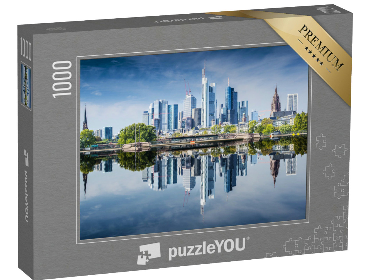 Puzzle de 1000 pièces « Skyline de Francfort-sur-le-Main, Allemagne »
