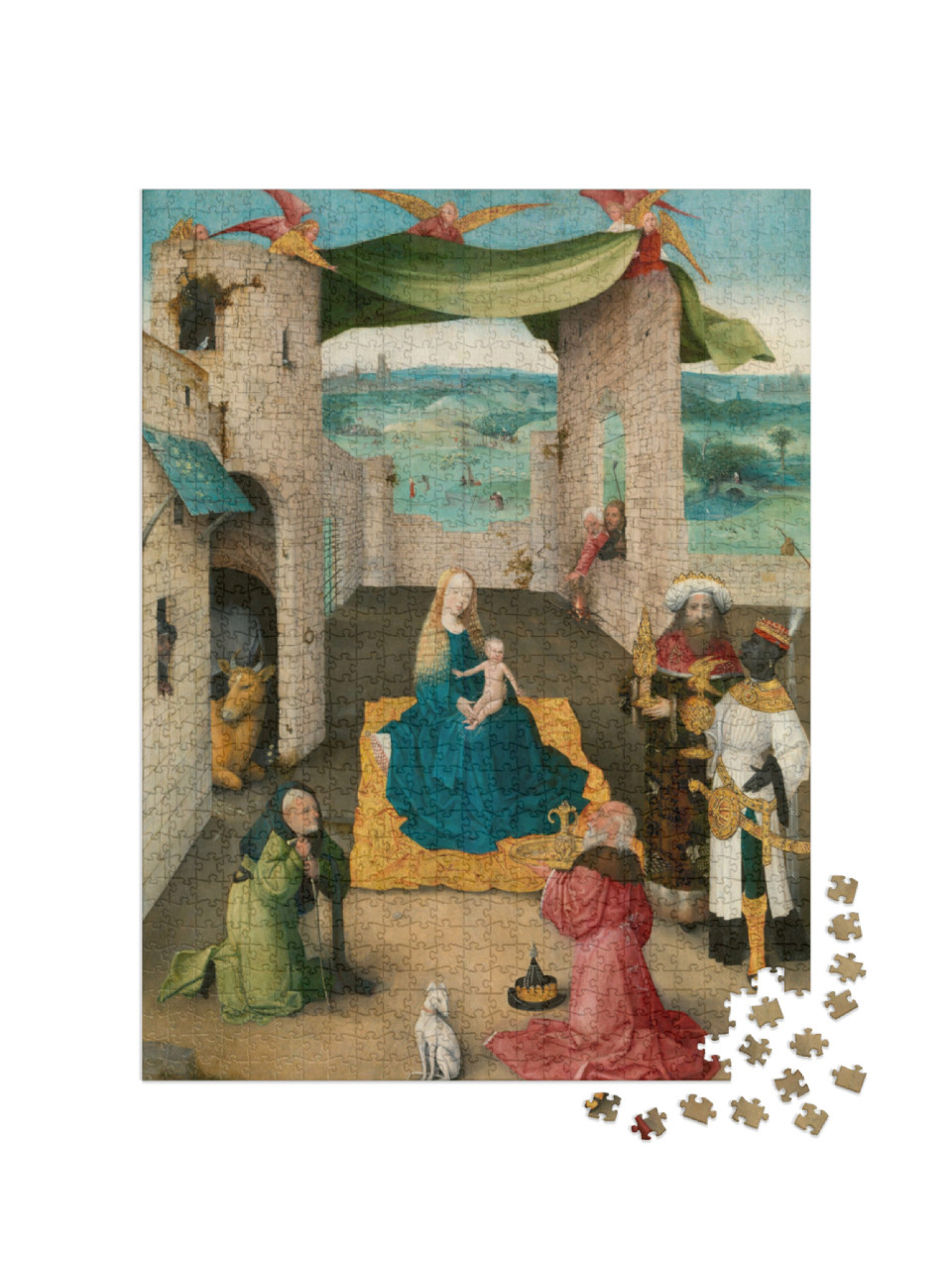 Puzzle de 1000 pièces « Hieronymus Bosch - L'Adoration des Mages »
