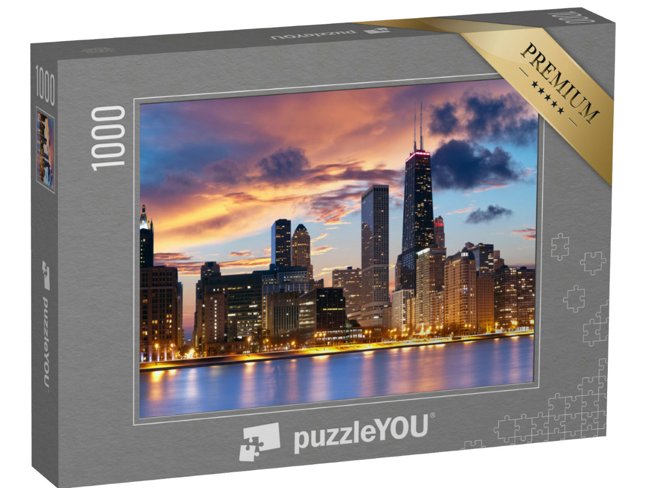 Puzzle de 1000 pièces « L'horizon de Chicago »