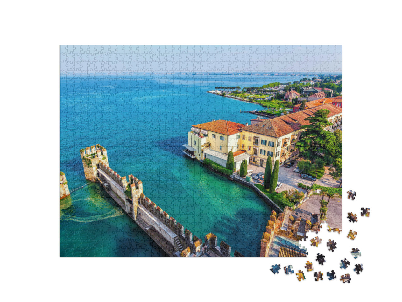 Puzzle de 1000 pièces « Sirmione sur le lac de Garde, Italie »