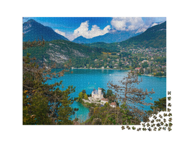 Puzzle de 2000 pièces « Le lac d'Annecy dans les Alpes françaises »