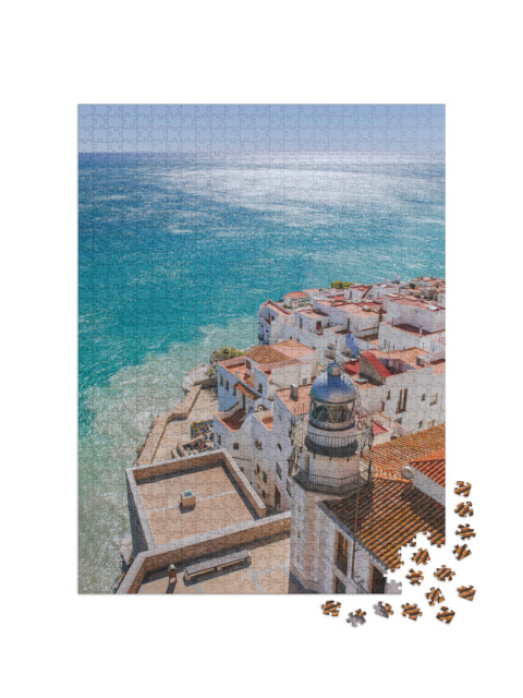 Puzzle de 1000 pièces « Phare de Peñíscola, Valence, Espagne »