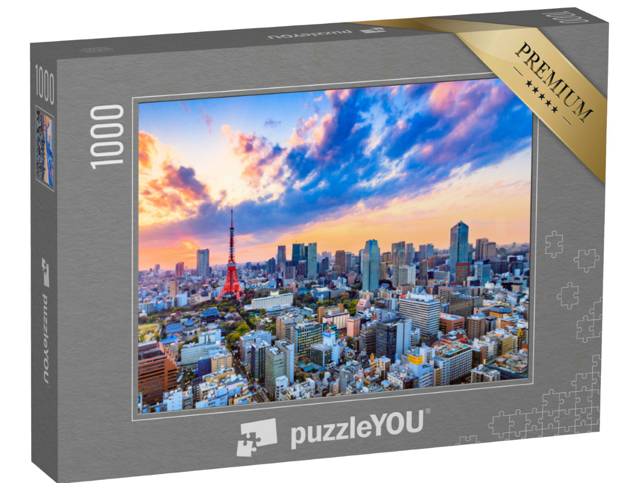 Puzzle de 1000 pièces « Coucher de soleil sur Tokyo, Japon »
