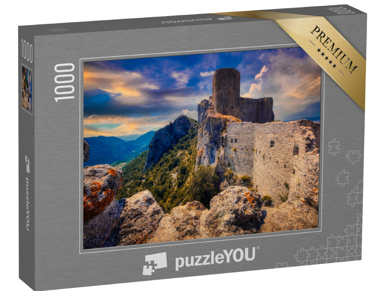 Puzzle de 1000 pièces « Château dans le Languedoc Roussillon, France »