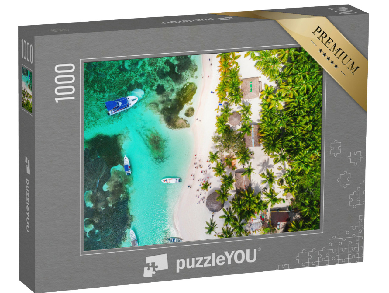 Puzzle de 1000 pièces « Paradis tropical, île de Saona, République dominicaine »
