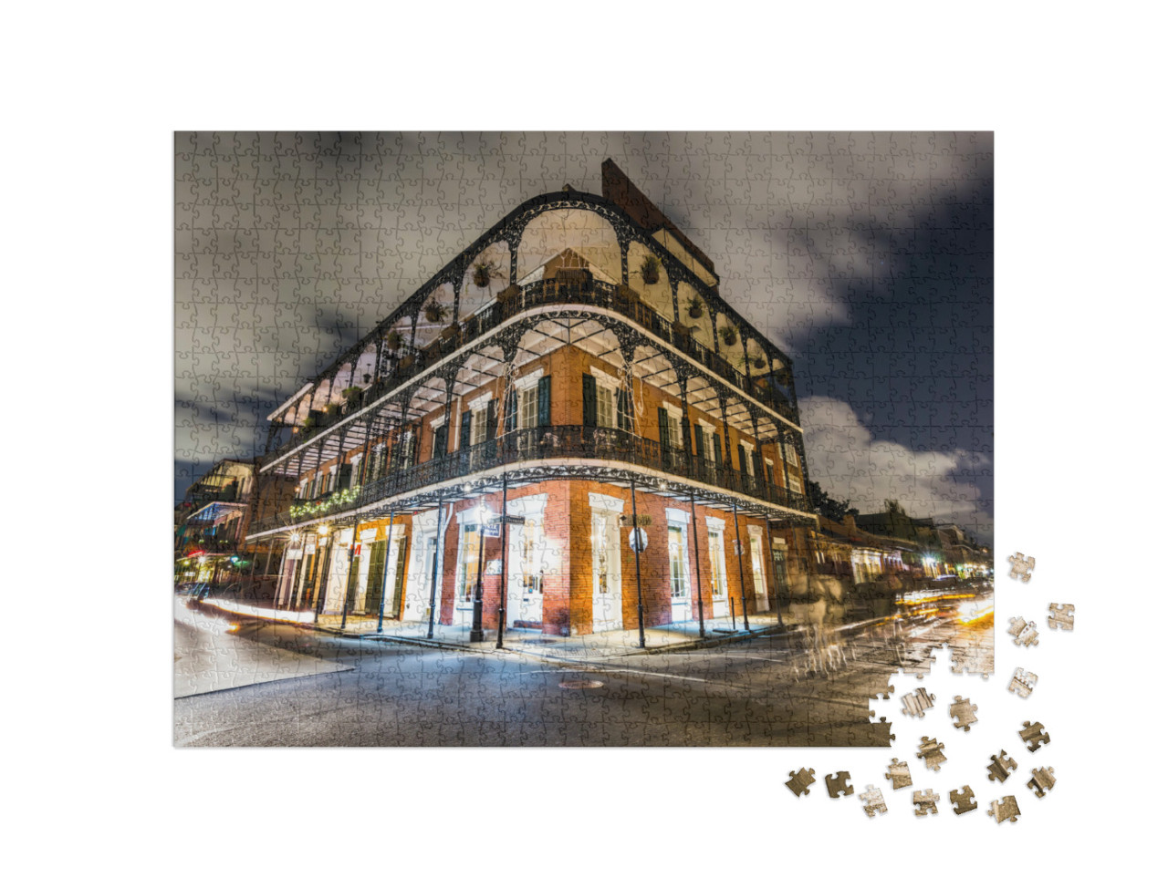 Puzzle de 1000 pièces « French Quarters dans le centre-ville de la Nouvelle-Orléans »