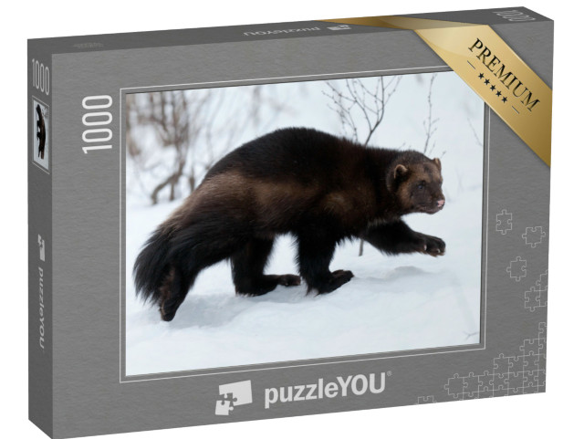 Puzzle de 1000 pièces « Glouton dans la neige »