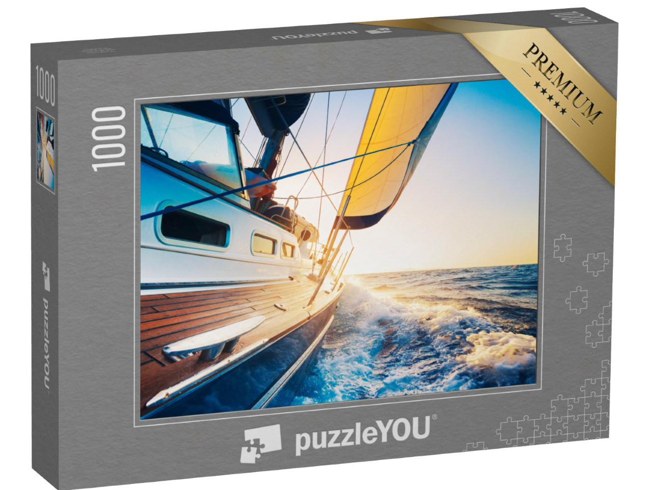 Puzzle de 1000 pièces « Naviguer vers le coucher du soleil »