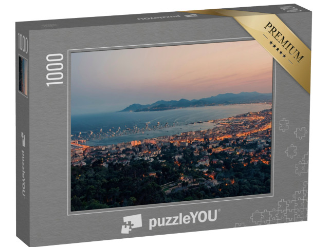 Puzzle de 1000 pièces « La baie de Cannes sur la Côte d'Azur »