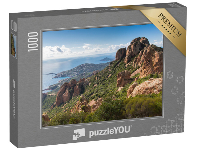 Puzzle de 1000 pièces « Vue du massif de l'Esterel sur la Méditerranée au-dessus de Saint-Raphaël »