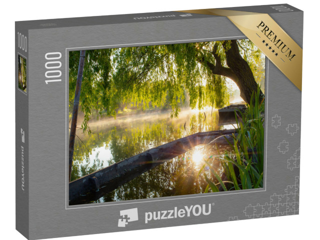 Puzzle de 1000 pièces « Marais à Bourges, province du Berry, Centre-Val de Loire, France »
