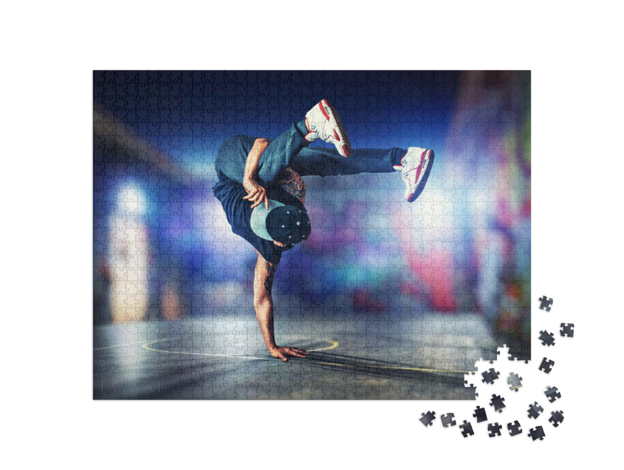 Puzzle de 1000 pièces « Breakdance acrobatique »