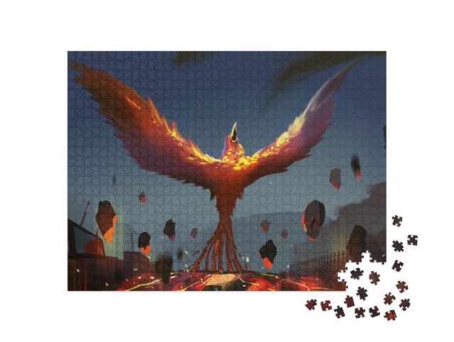 Puzzle de 1000 pièces « La résurrection du Phénix »