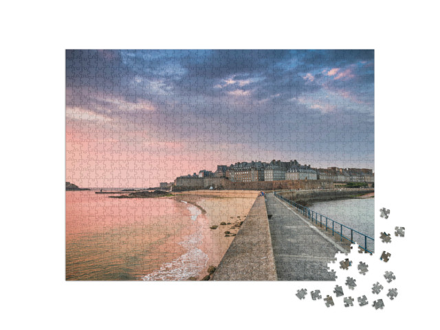 Puzzle de 1000 pièces « Vue sur Saint Malo, Bretagne, France »