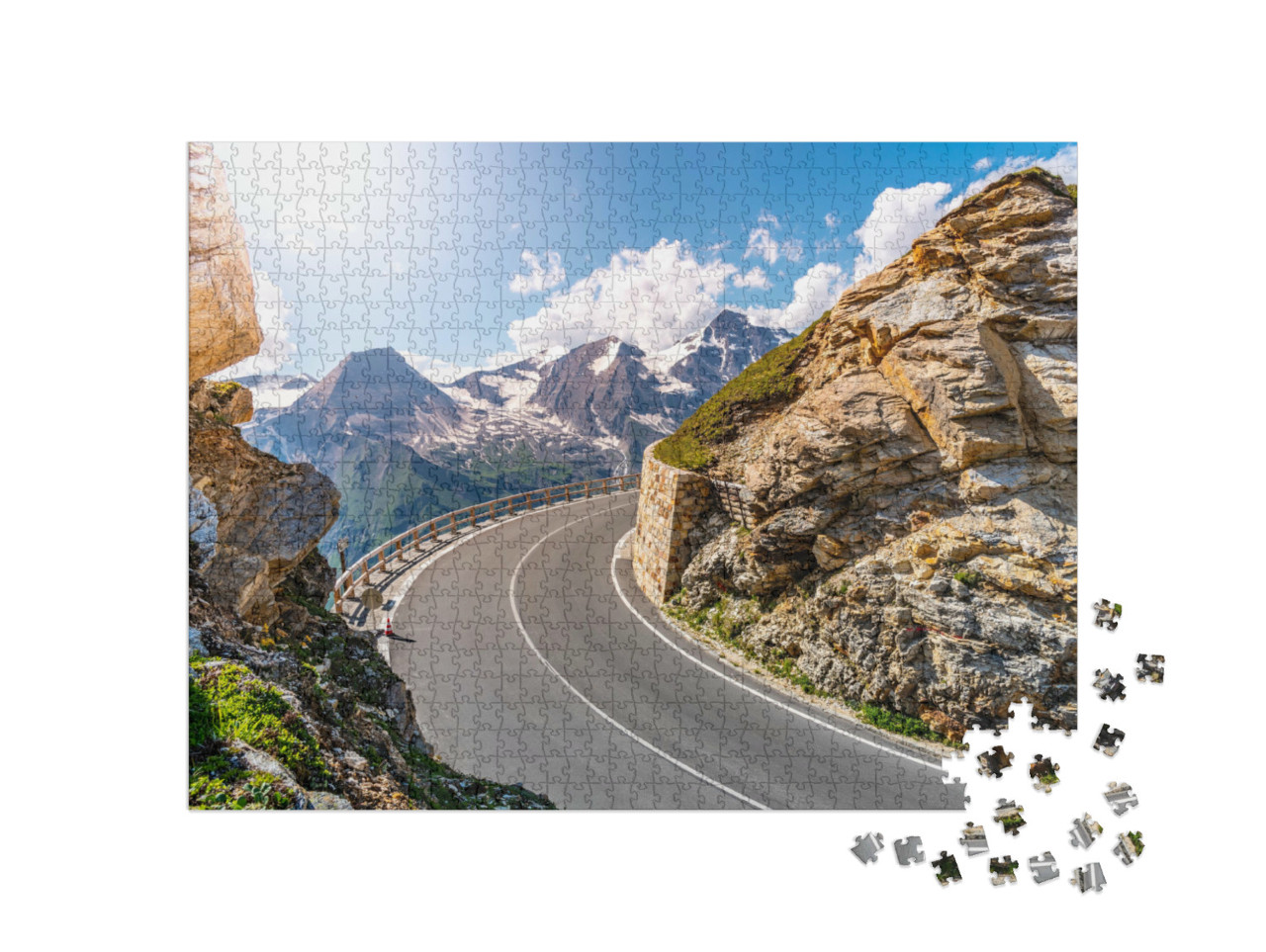 Puzzle de 1000 pièces « Route alpine du Grossglockner, Autriche »