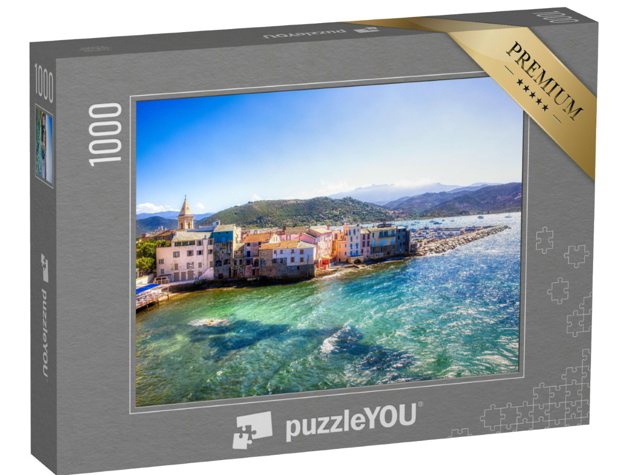 Puzzle de 1000 pièces « La partie ancienne de Saint-Florent en Corse »