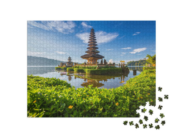 Puzzle de 1000 pièces « Temple de Beratan-Tempel, île de Bali, Indonésie »