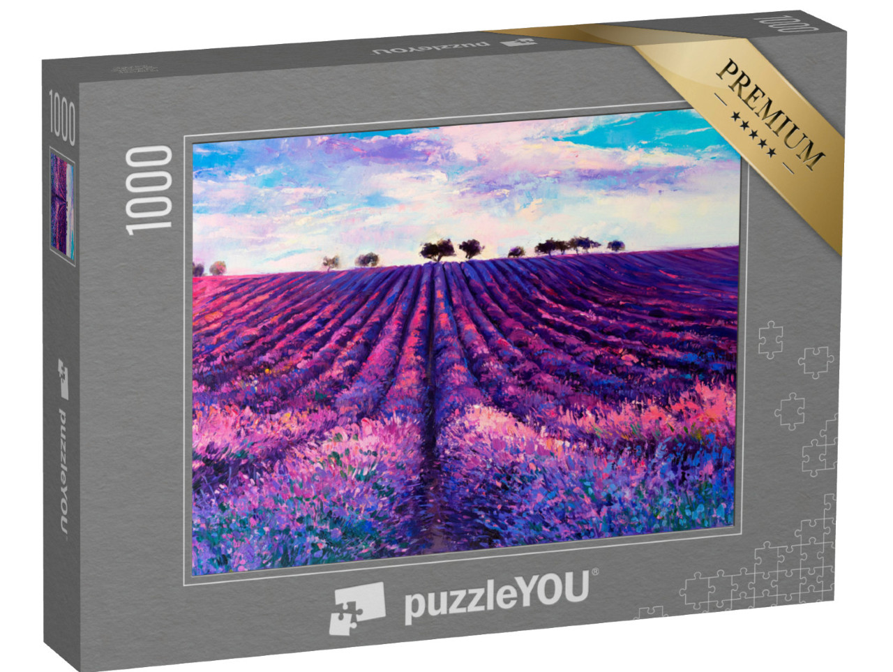 Puzzle de 1000 pièces « Un champ de lavande »