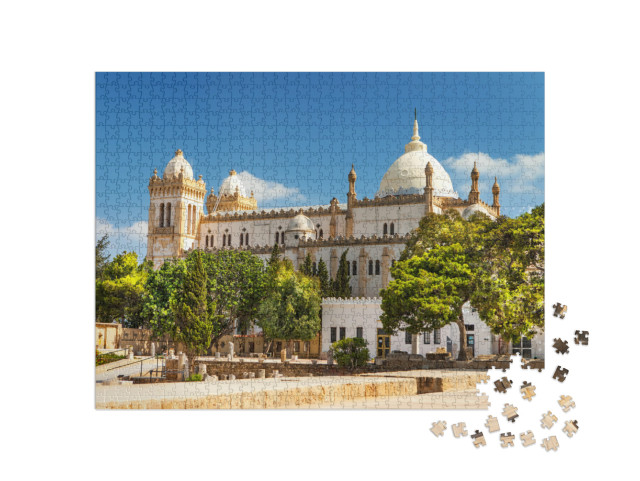 Puzzle de 1000 pièces « Ruines de la ville antique de Carthage, Tunisie »