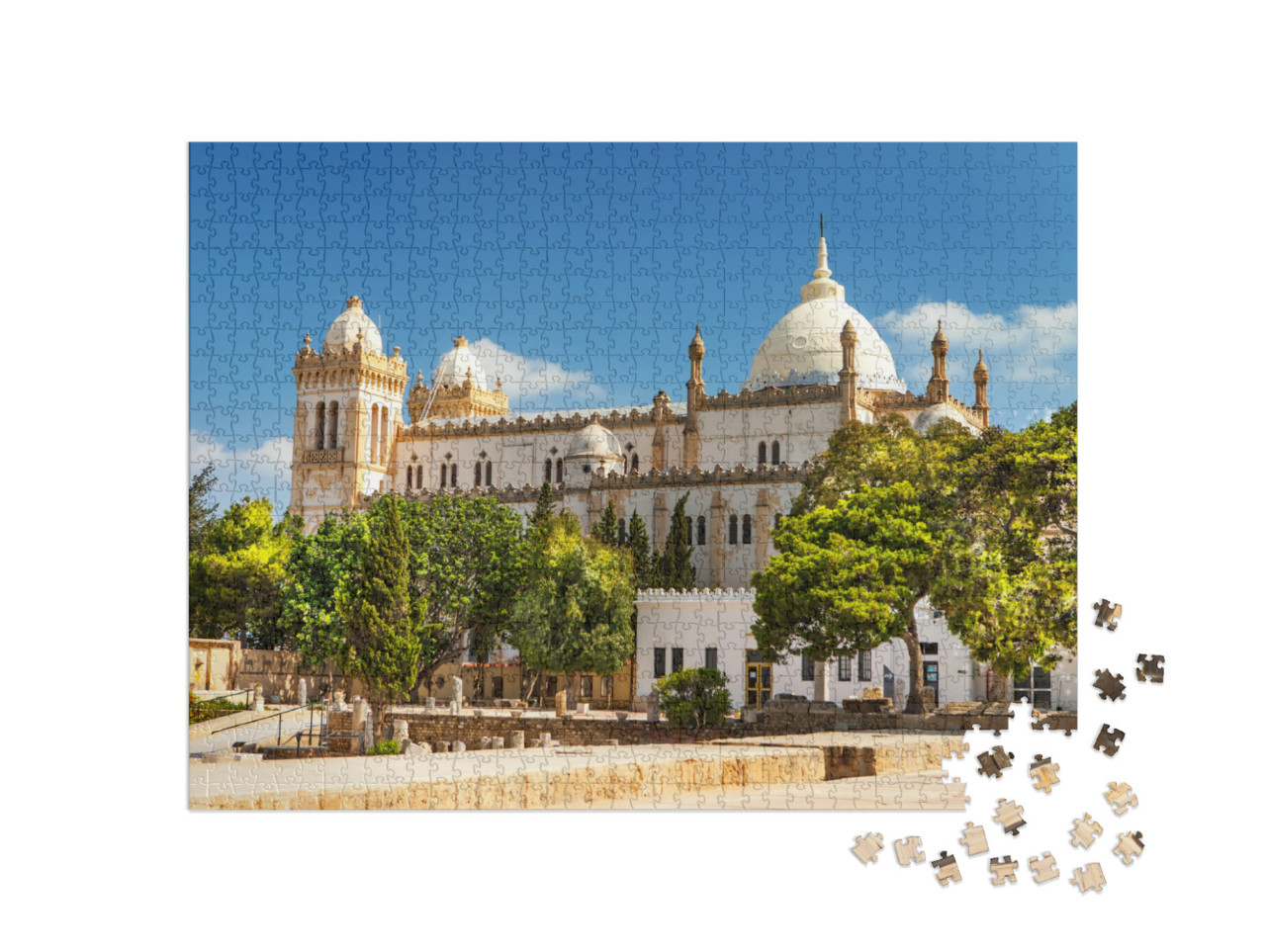 Puzzle de 1000 pièces « Ruines de la ville antique de Carthage, Tunisie »