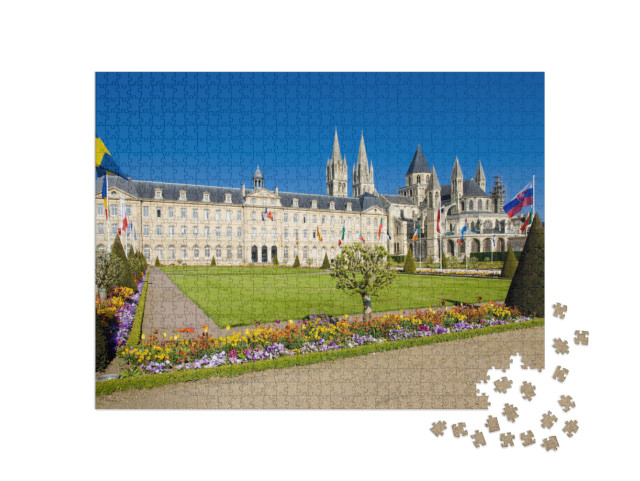 Puzzle de 1000 pièces « Église de Saint Étienne, L'Abbaye Aux Hommes, Caen, Normandie, France »