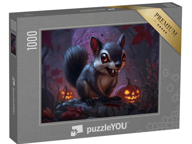 Puzzle de 1000 pièces « Écureuil zombie »