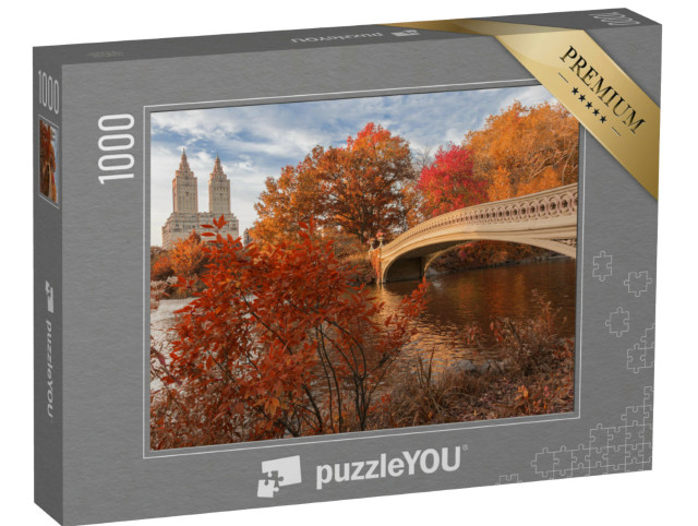Puzzle de 1000 pièces « Bow Bridge à Central Park en automne, New York »