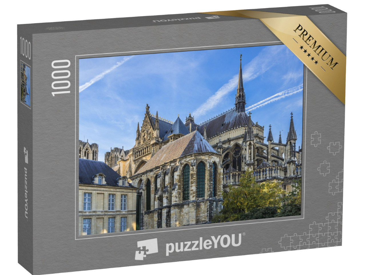 Puzzle de 1000 pièces « Cathédrale Notre-Dame de Reims, Champagne-ardenne, France »