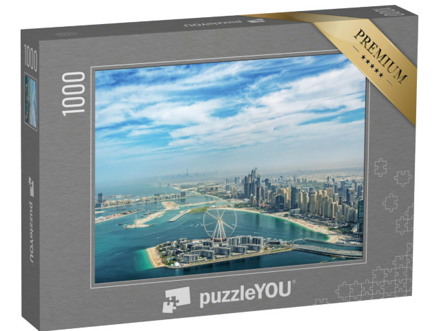 Puzzle de 1000 pièces « Impressionnante vue aérienne de la ligne d'horizon de Dubaï »