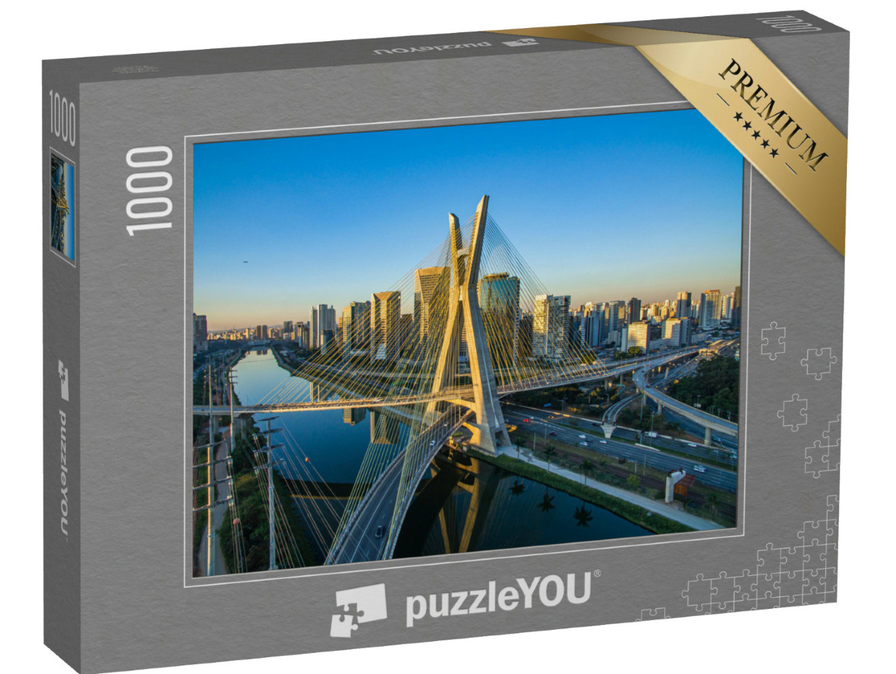 Puzzle de 1000 pièces « Pont suspendu de São Paulo, Brésil »