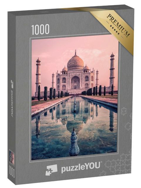 Puzzle de 1000 pièces « Taj Mahal dans la lumière du lever de soleil, Agra, Inde »