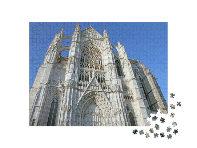 Puzzle de 1000 pièces « Cathédrale de Beauvais, Beauvais, département de l'Oise, Picardie, France »