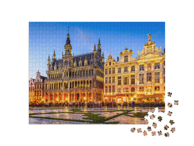 Puzzle de 1000 pièces « Grand-Place et Maison du Roi, Bruxelles, Belgique »