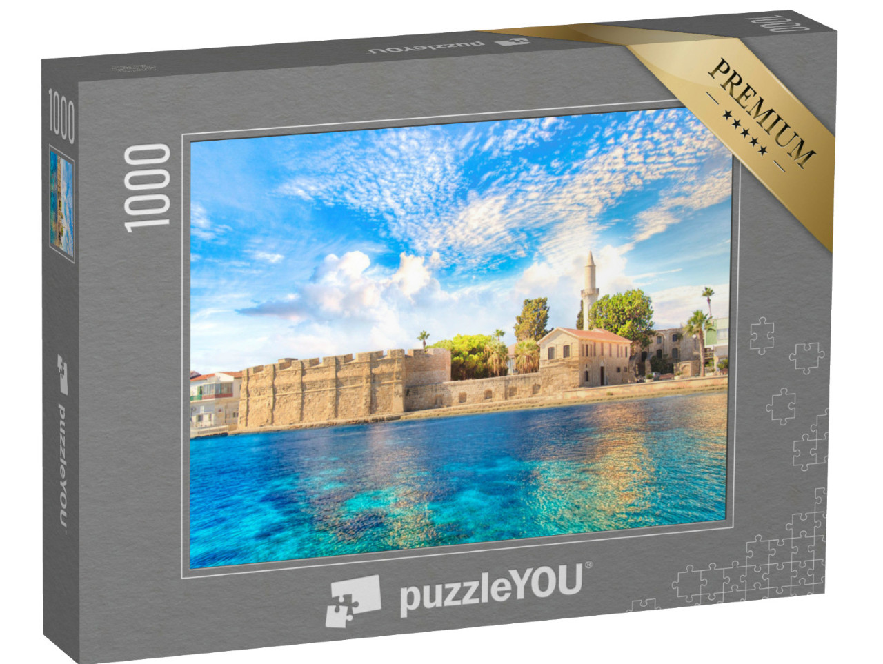 Puzzle de 1000 pièces « Belle vue sur le château de Larnaca, île de Chypre »