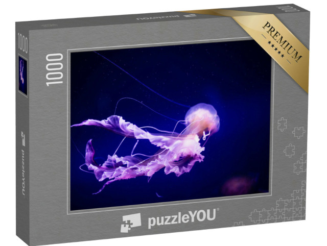 Puzzle de 1000 pièces « Méduse clairsemée sous la lumière des néons »