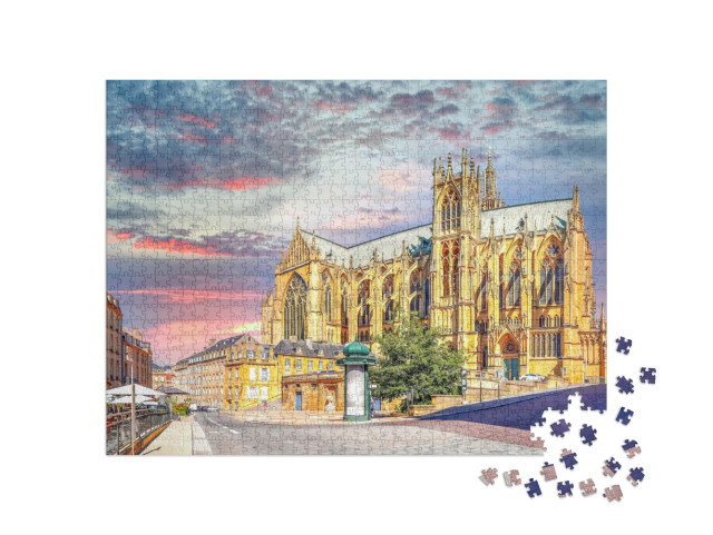 Puzzle de 1000 pièces « Vieille ville de Metz, France »
