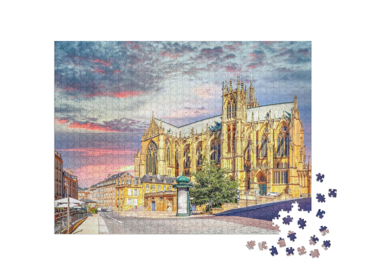 Puzzle de 1000 pièces « Vieille ville de Metz, France »