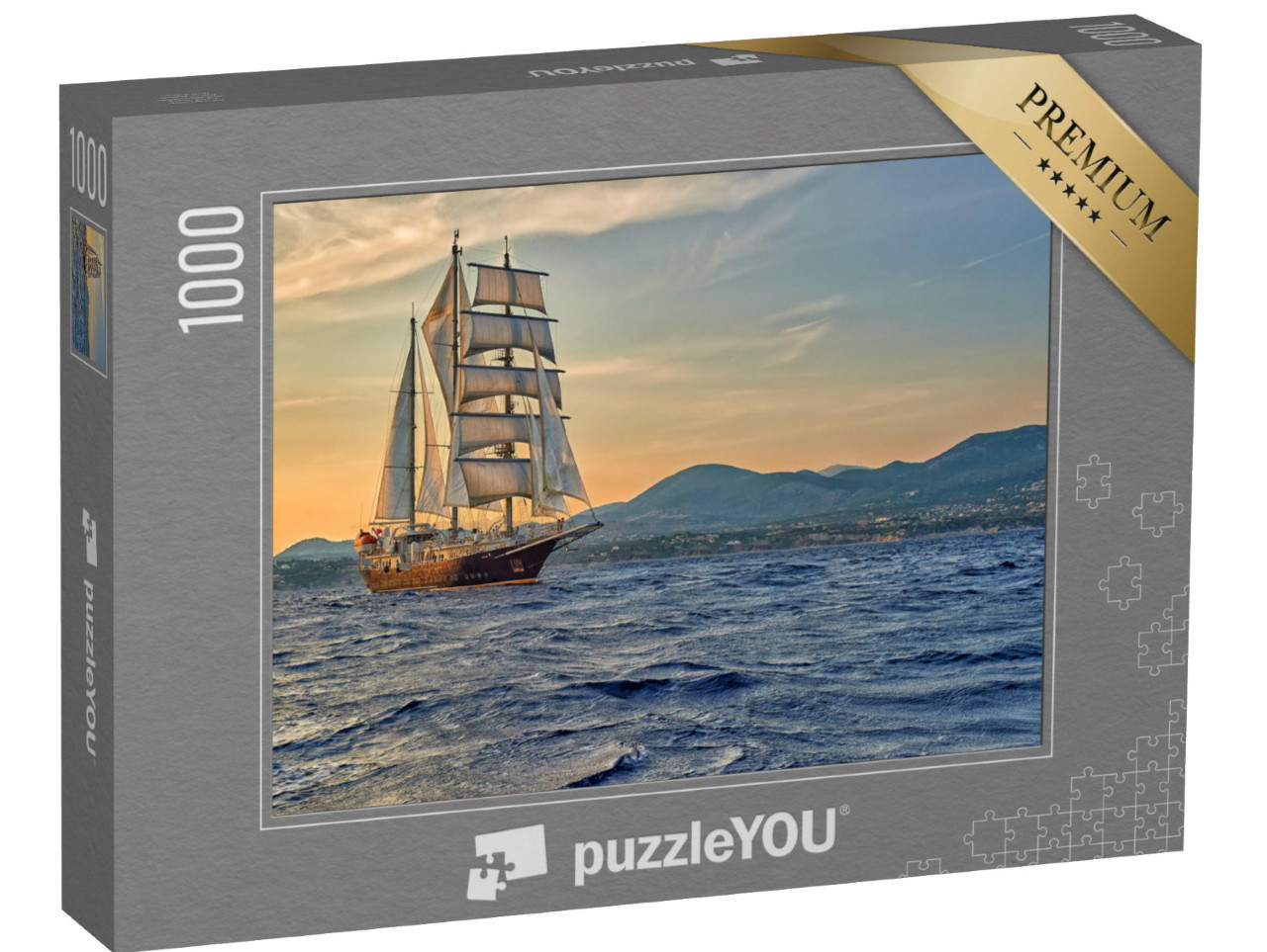 Puzzle de 1000 pièces « Un voilier en voyage »