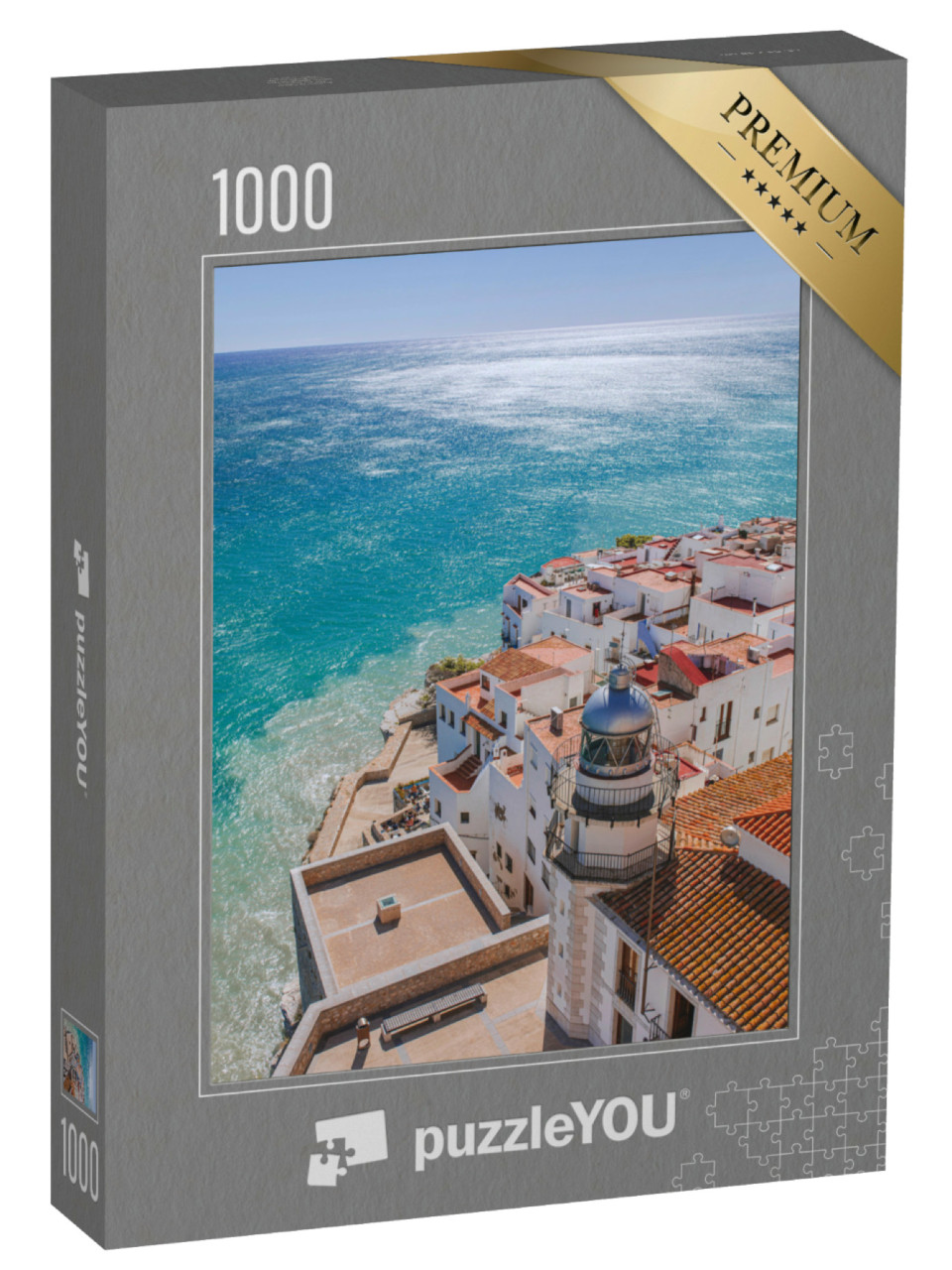 Puzzle de 1000 pièces « Phare de Peñíscola, Valence, Espagne »
