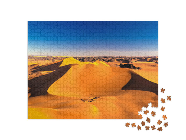 Puzzle de 1000 pièces « Coucher de soleil dans le parc national du Tassili nAjjer, Algérie »